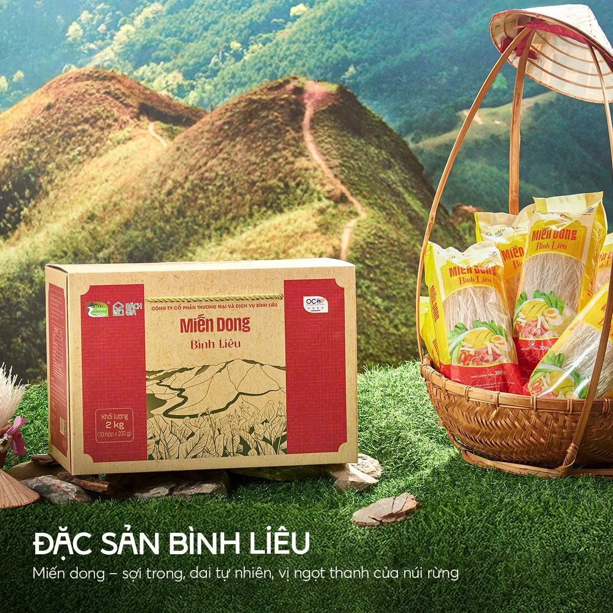 Miến Dong Bình Liêu Loại Hộp Giấy 2KG