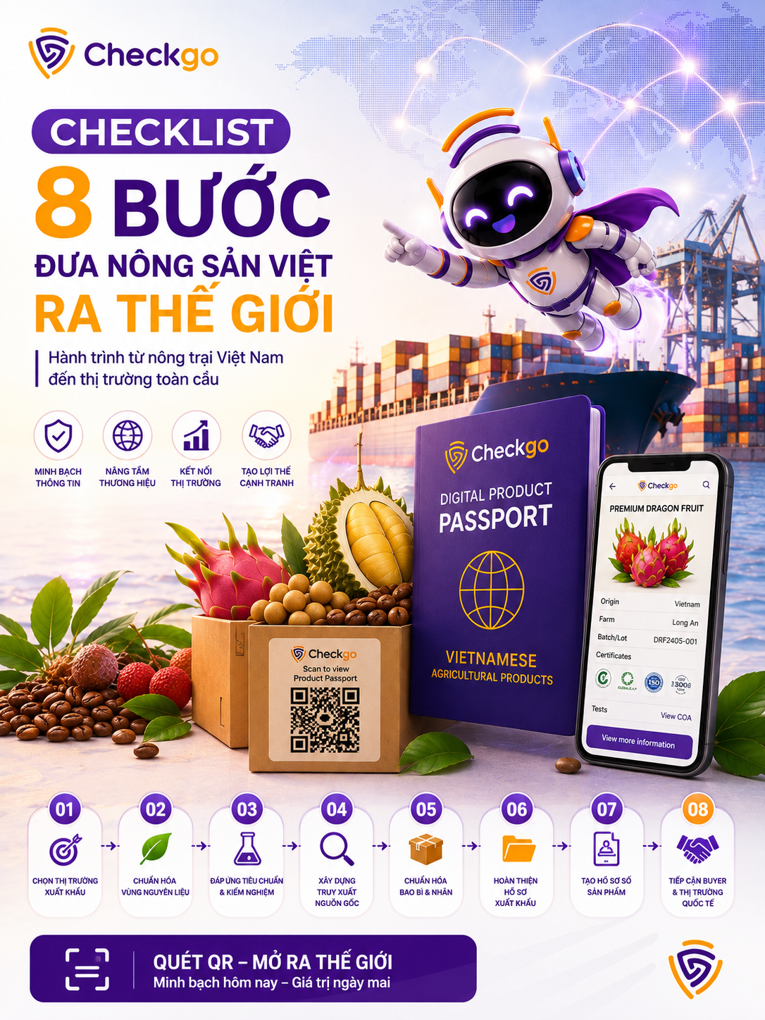 Xuất khẩu nông sản cần chuẩn bị gì 