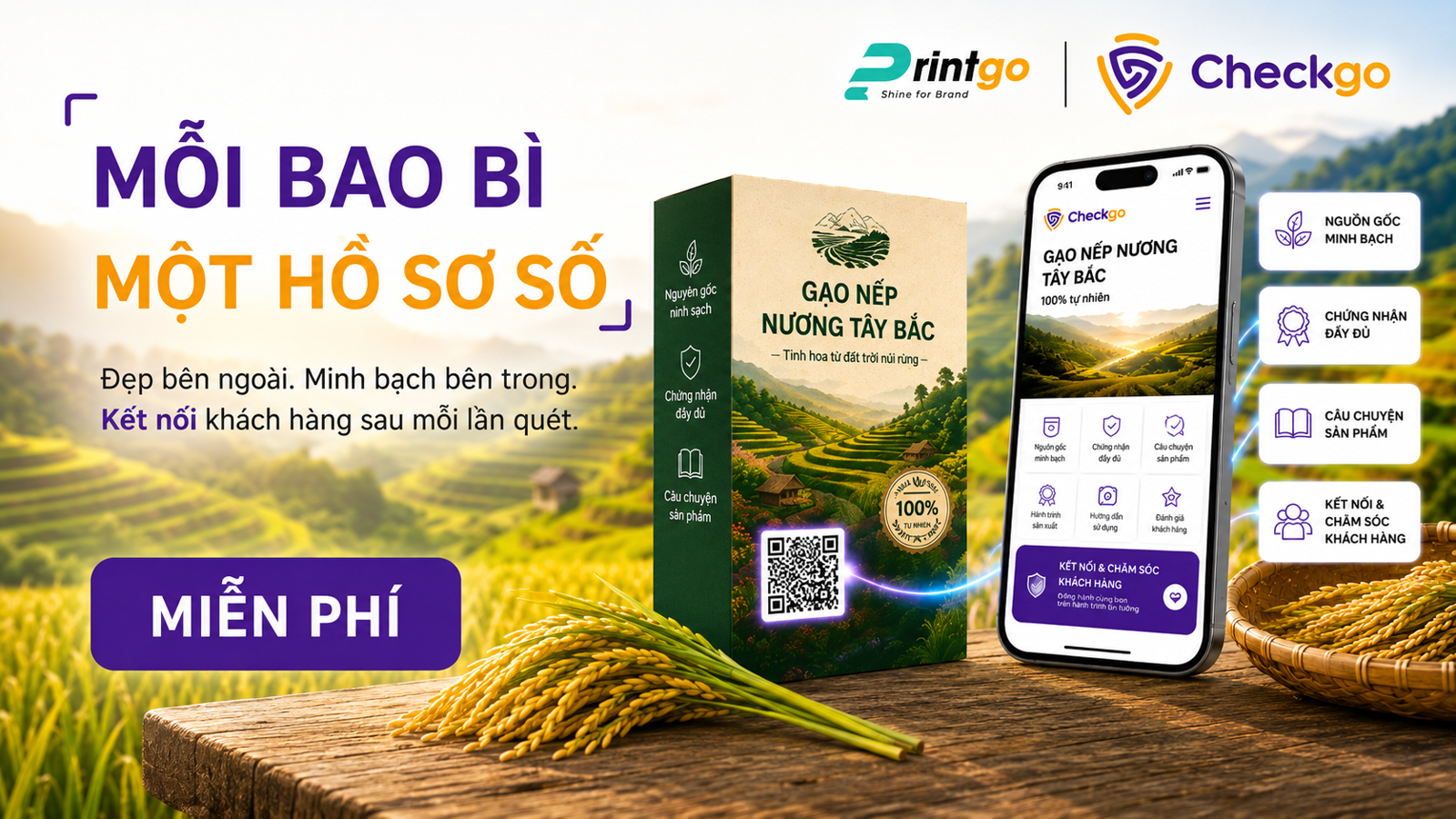 Mỗi bao bì một hồ sơ số