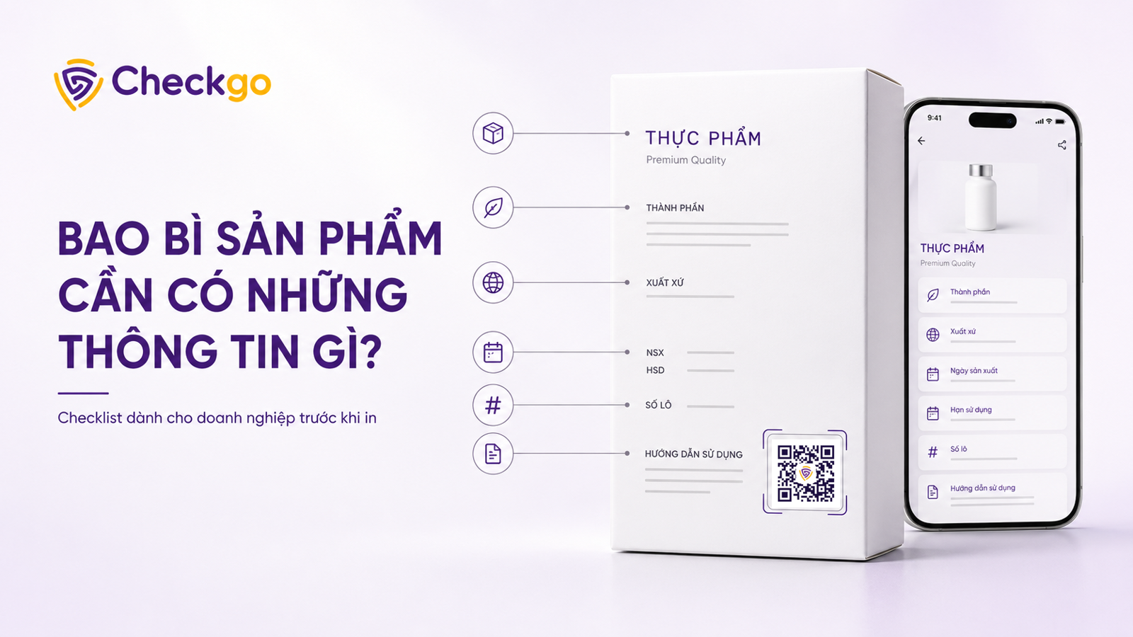 Bao bì sản phẩm cần có những thông tin gì