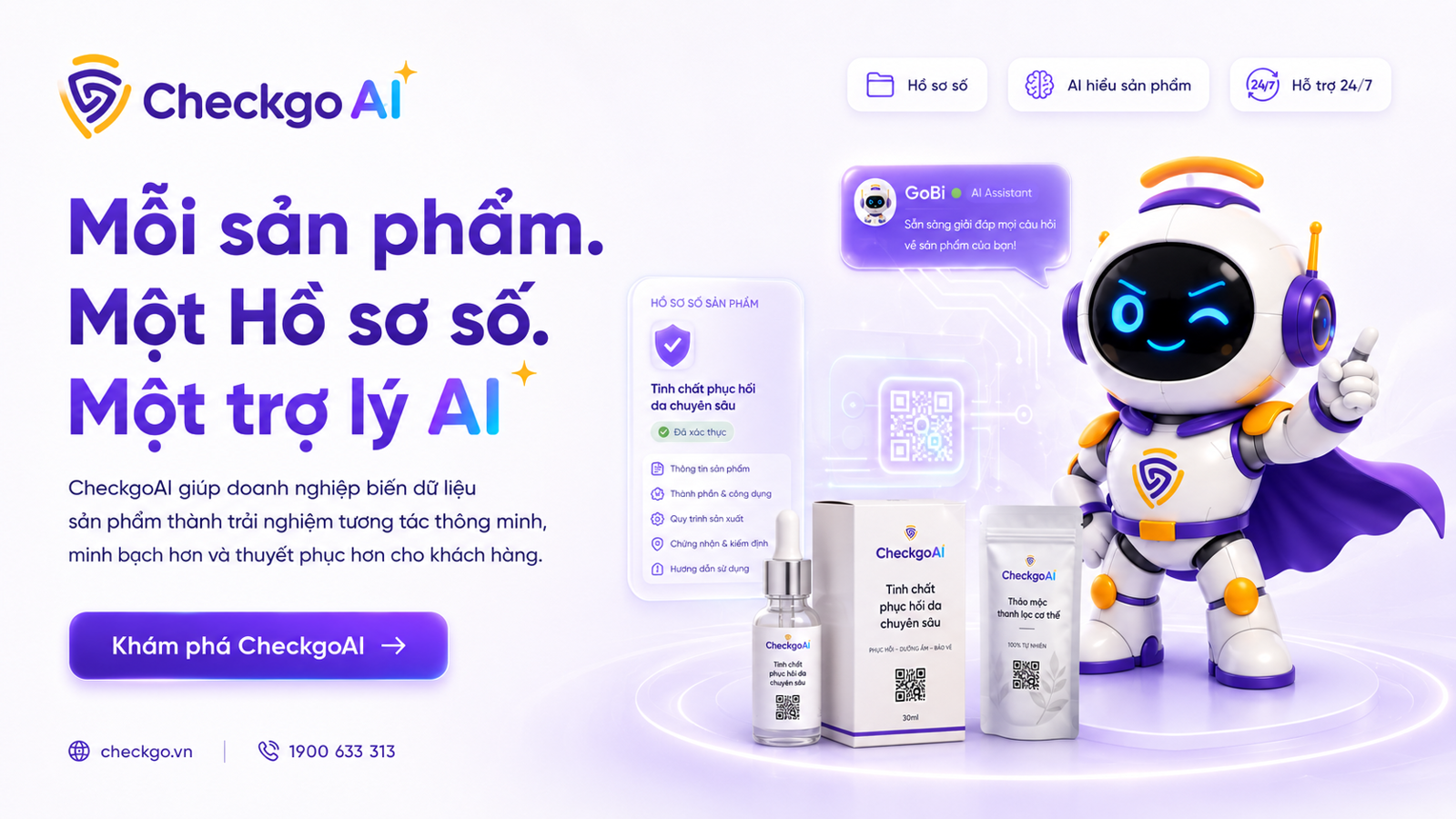 Mỗi sản phẩm - Một hồ sơ số - Một trợ lý AI