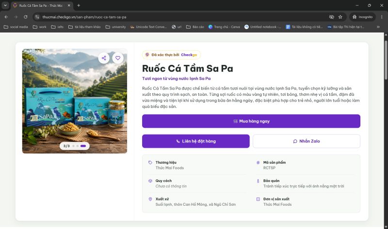 Cách tạo hồ sơ số cho sản phẩm trên Checkgo