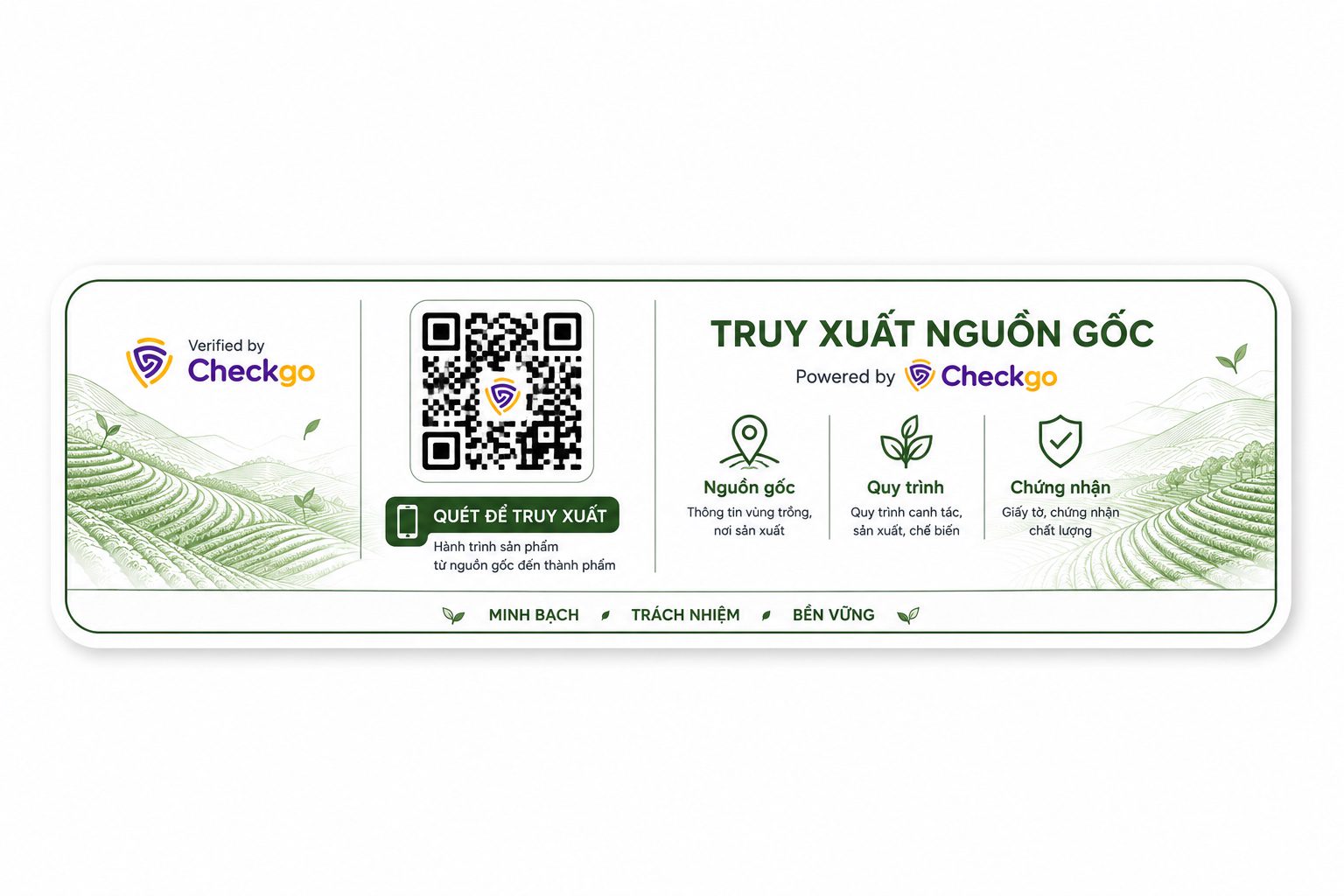 Tem truy xuất nguồn gốc | Checkgo