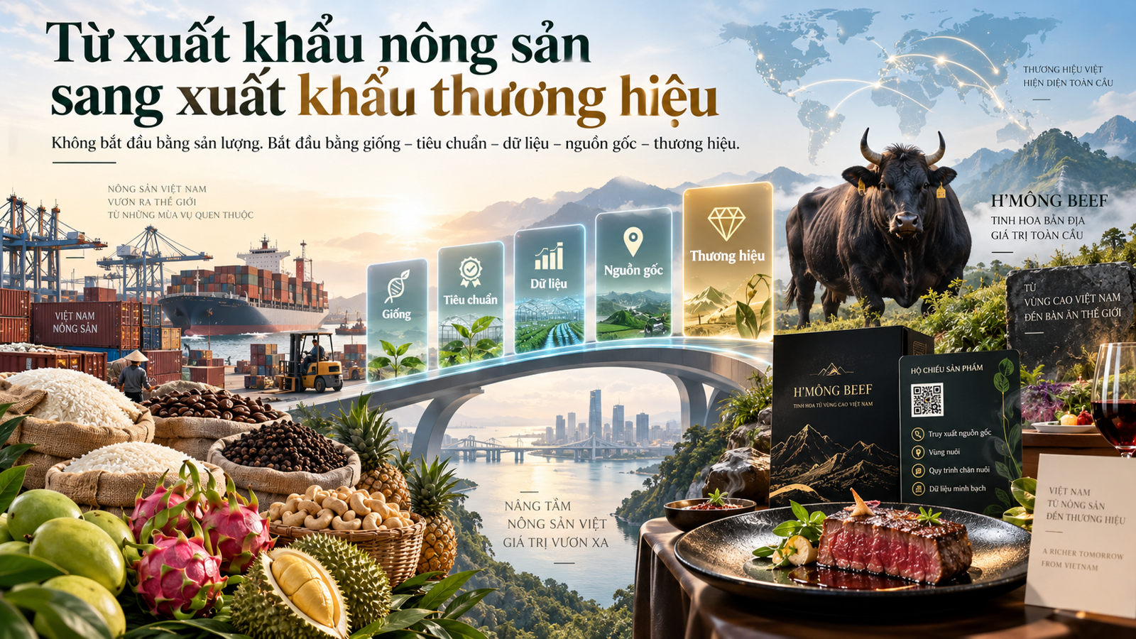 Từ xuất khẩu nông sản sang xuất khẩu thương hiệu