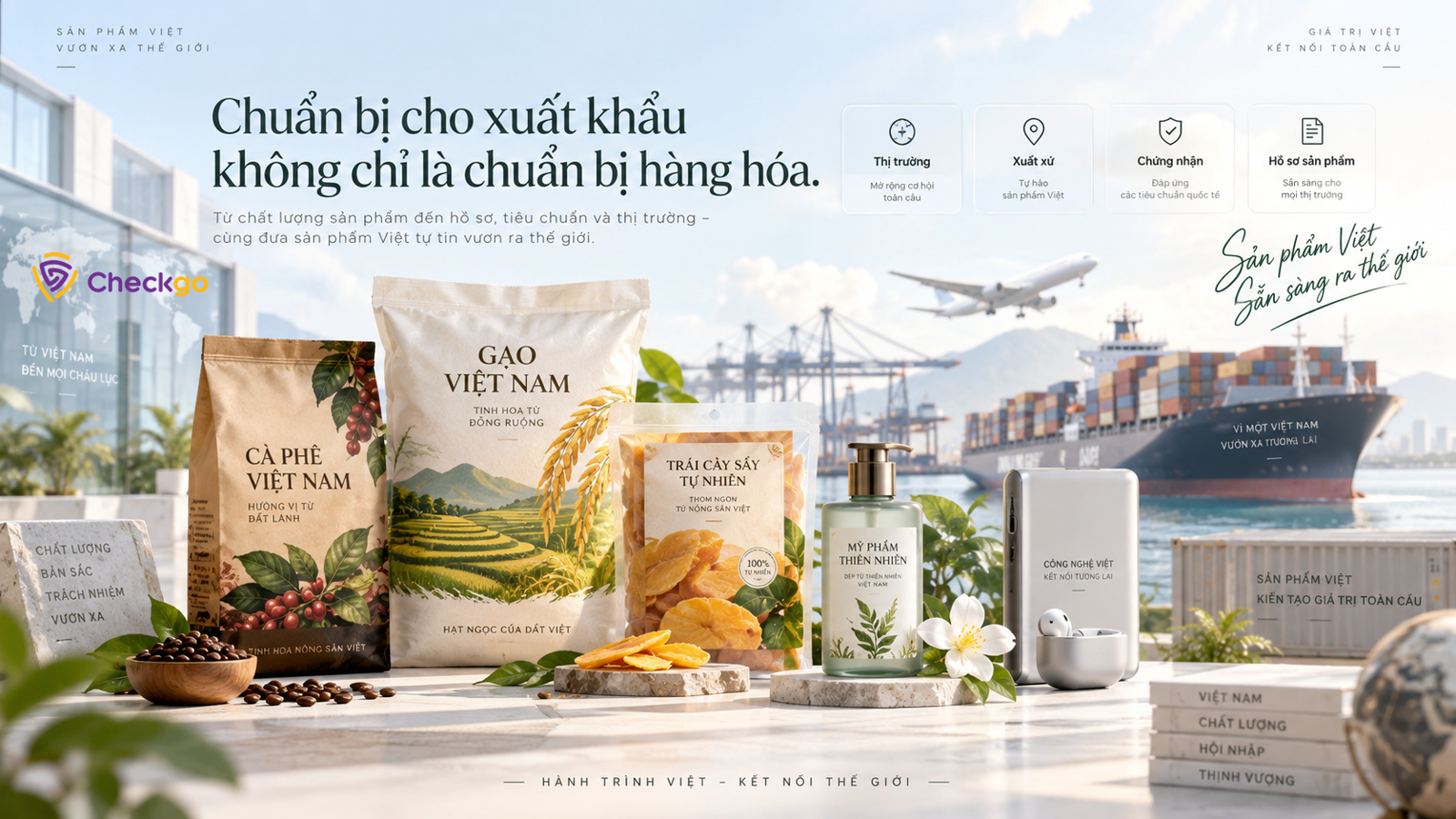 Checkgo đồng hành cùng sản phẩm Việt xuất khẩu