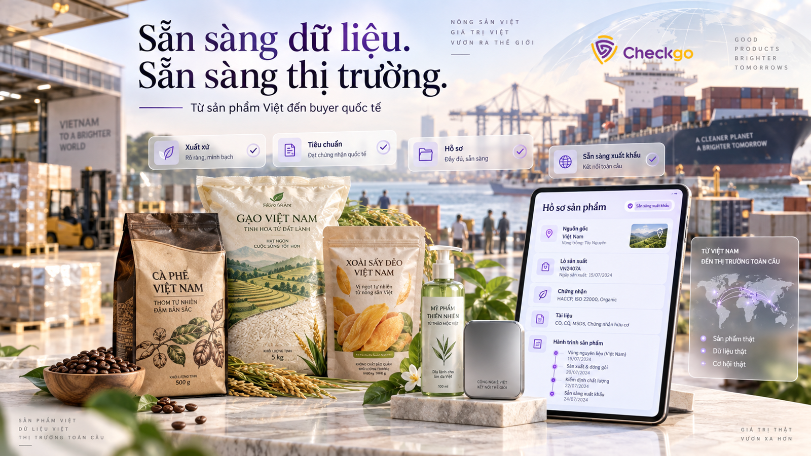 Xây dựng dữ liệu sản phẩm để sẵn sàng xuất khẩu