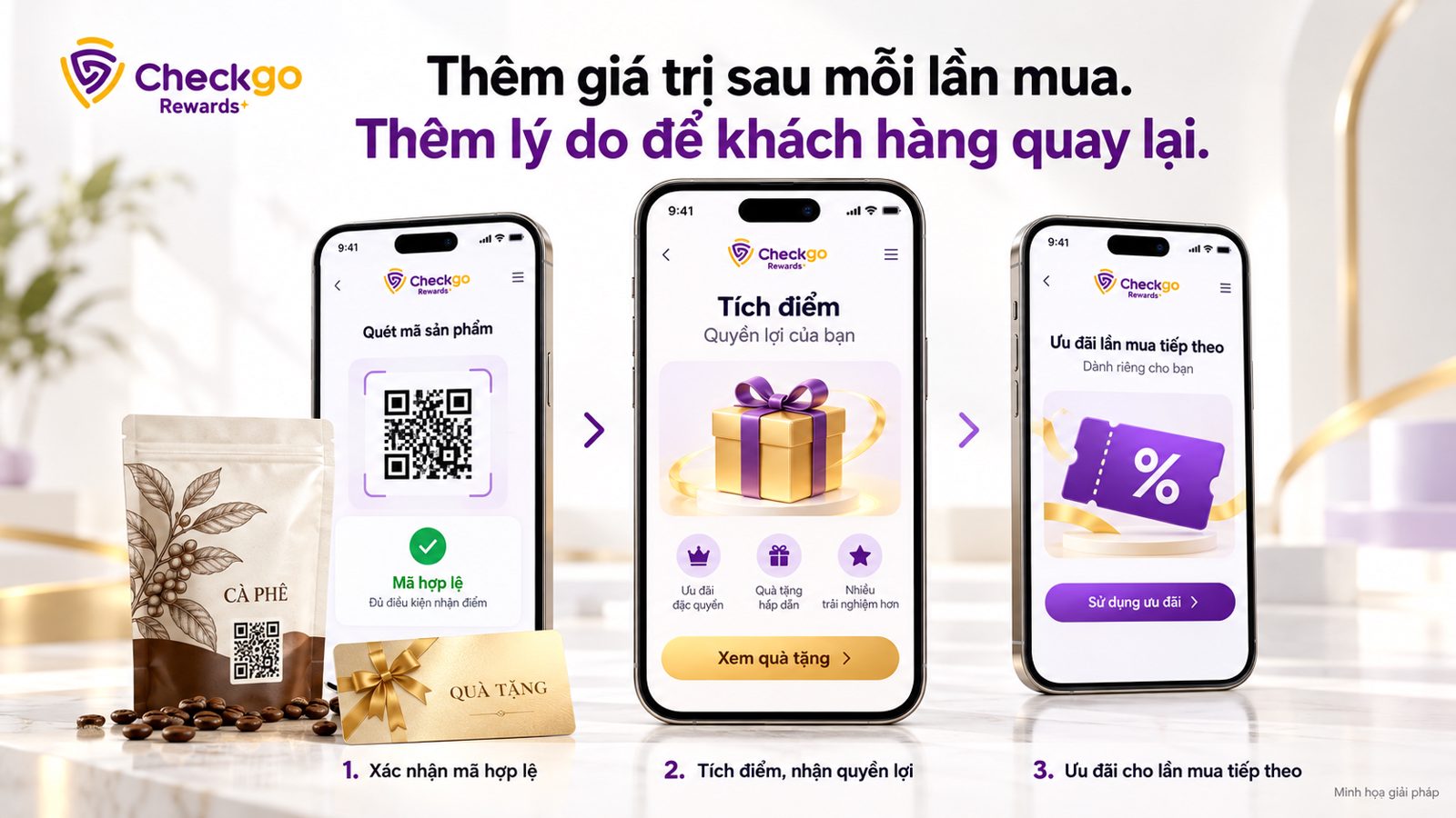 Thêm giá trị sau mỗi lần mua hàng