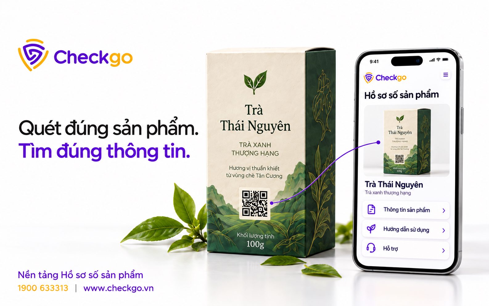 Quét mã QR , ra toàn bộ thông tin sản phẩm