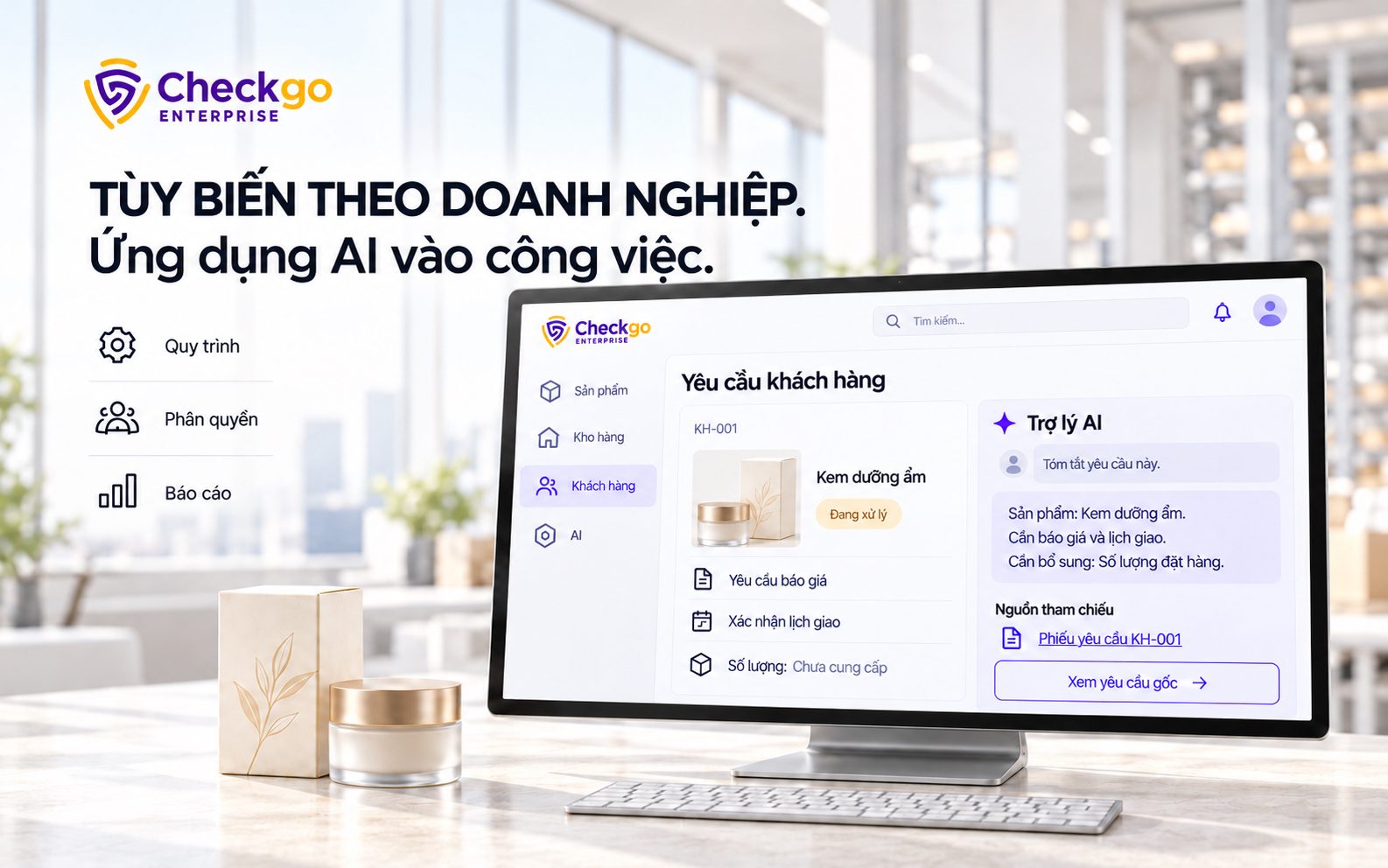 Ứng dụng AI vào doanh nghiệp sản xuất