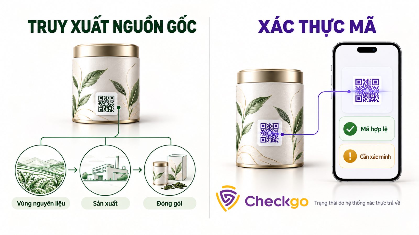 Tem truy xuất và tem chống giả khác nhau ở đâu?
