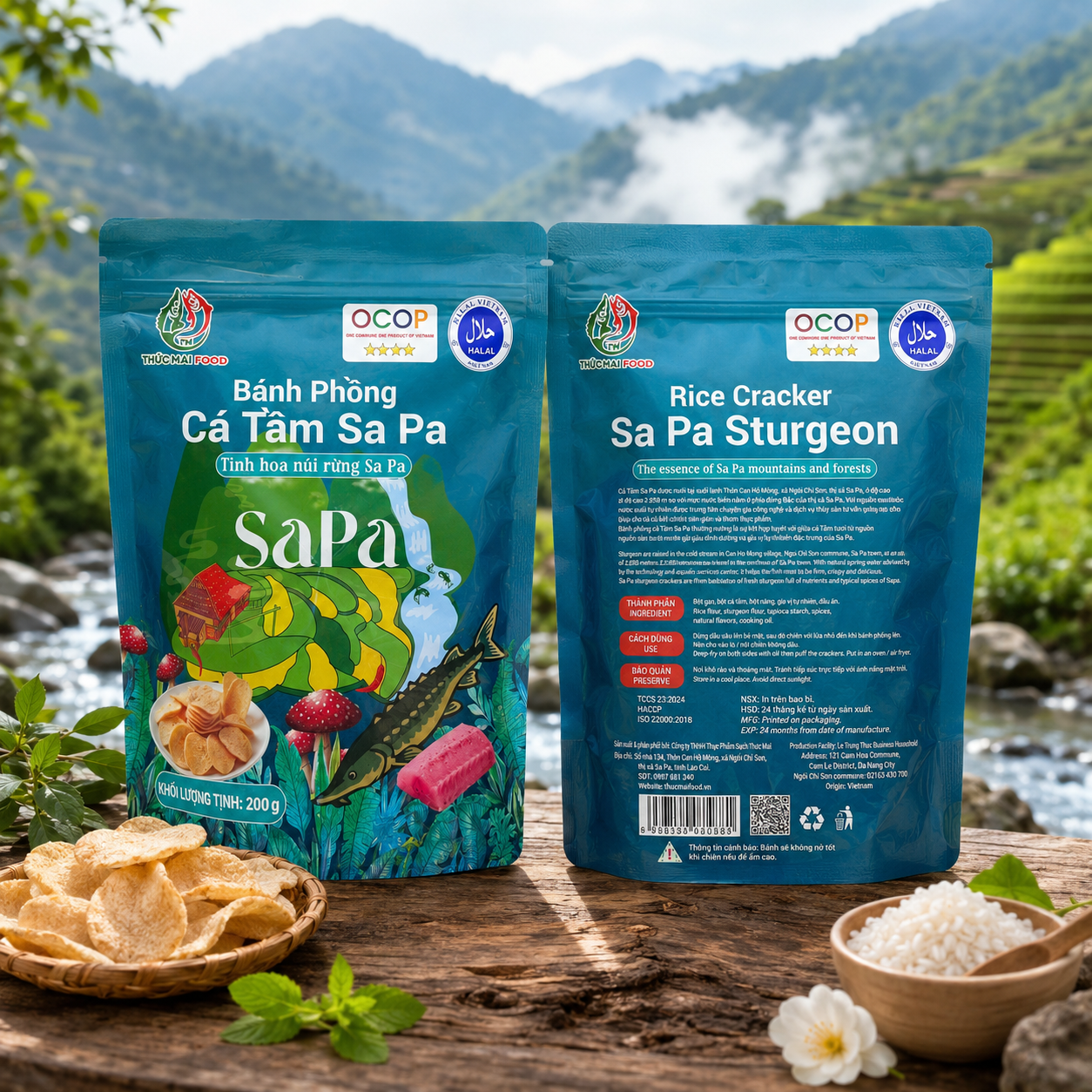 Bánh Phồng Cá Tầm Sa Pa