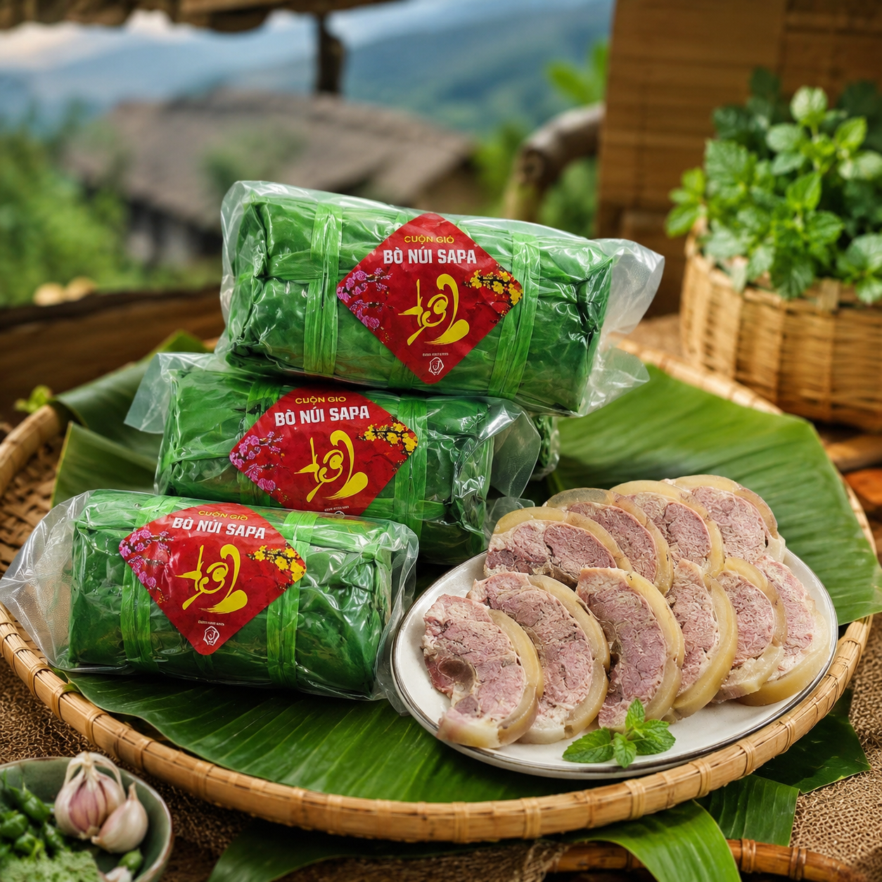 Bò Núi Sa Pa Cuộn Giò
