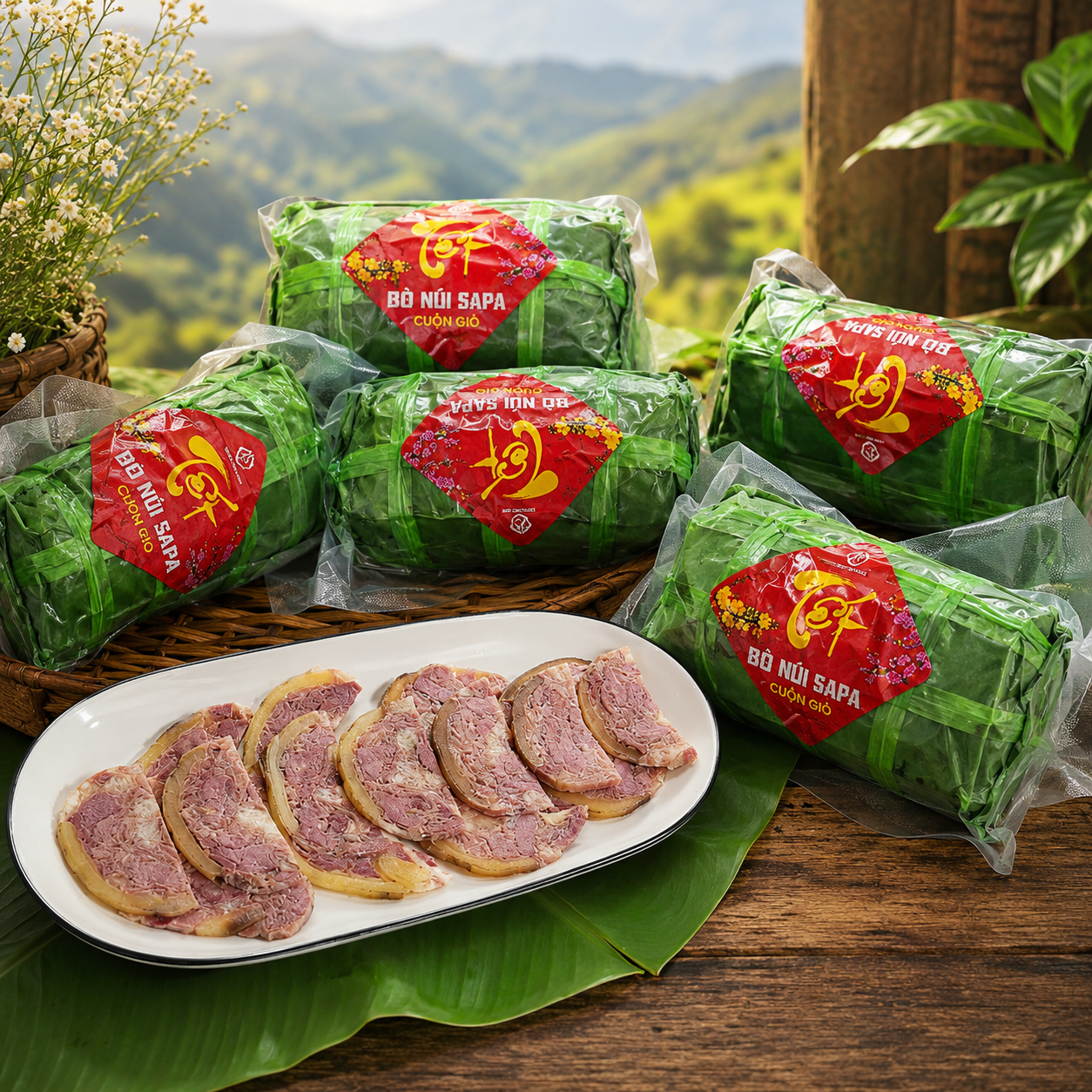 Bò Núi Sa Pa Cuộn Giò
