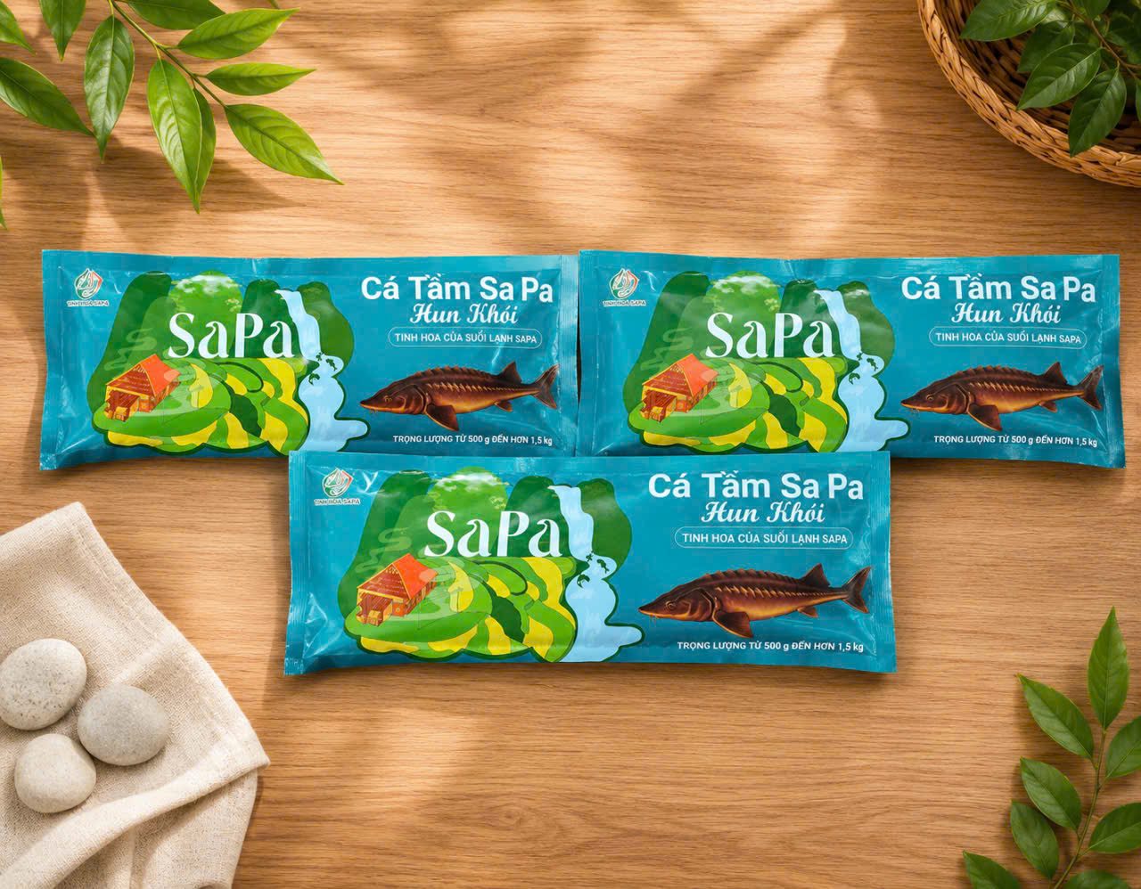 Cá tầm sa pa hun khói